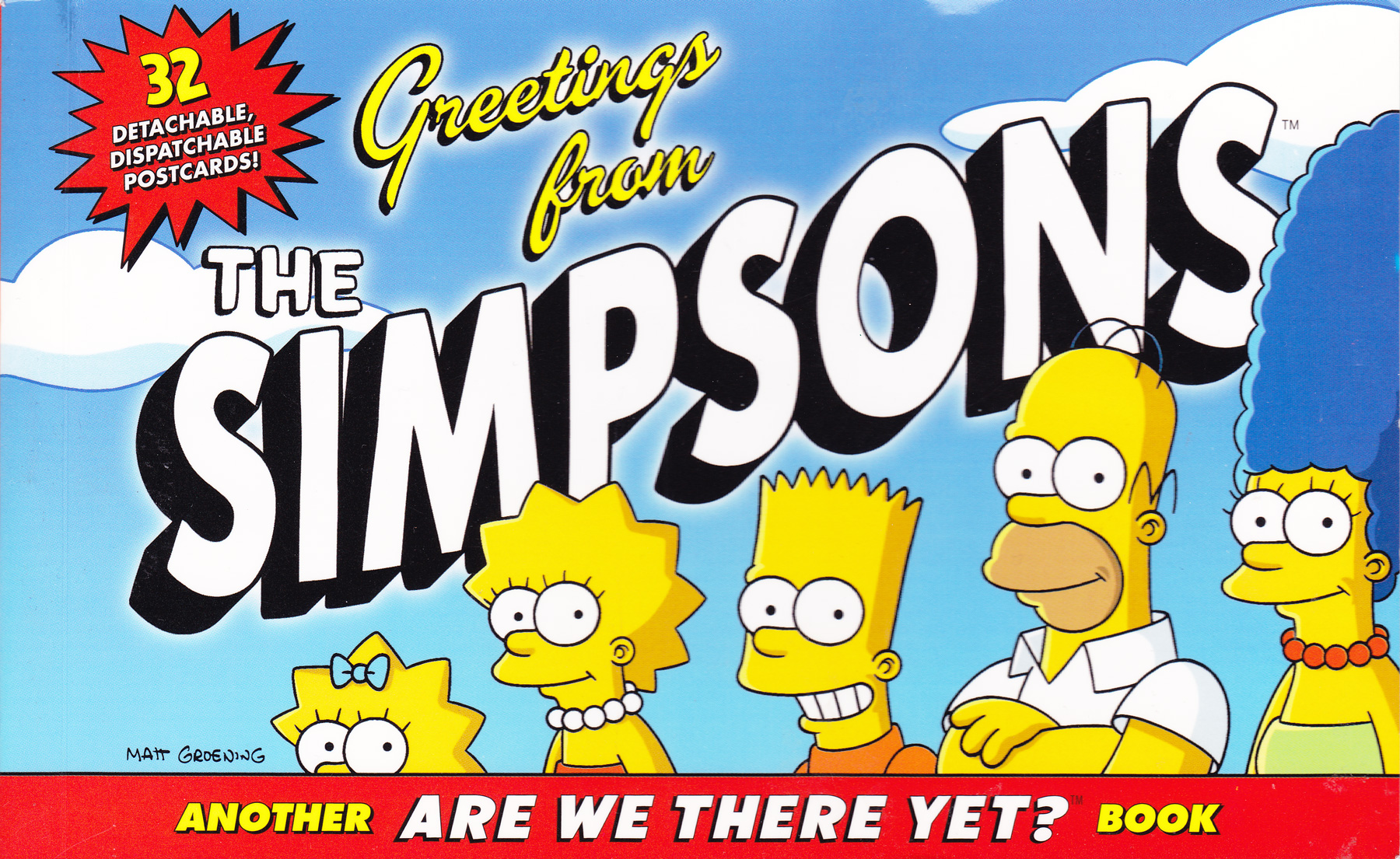 This book yet. Симпсоны открытки. Симпсоны 2007. Simpsons Postcard. Simpson 2007.